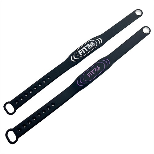 Bracelet en silicone réglable NFC RFID étanche personnalisé