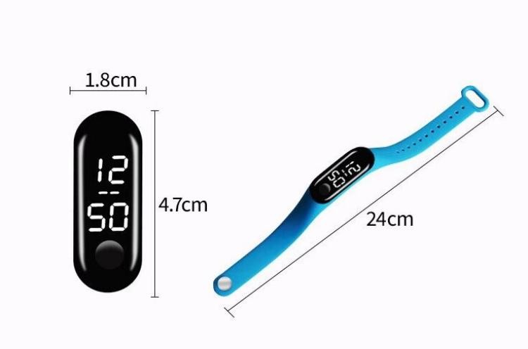 Bracelets d'affichage de l'heure en silicone RFID personnalisés pour le contrôle d'accès et les paiements sans espèces