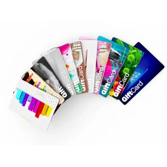 Carte magnétique RFID personnalisée, carte NFC de membre imprimée avec code-barres UV