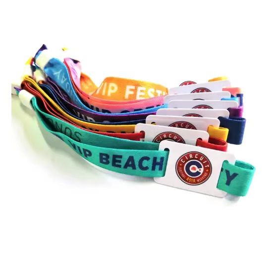 Bracelet passif réglable pour festival, bracelet intelligent NFC RFID en tissu