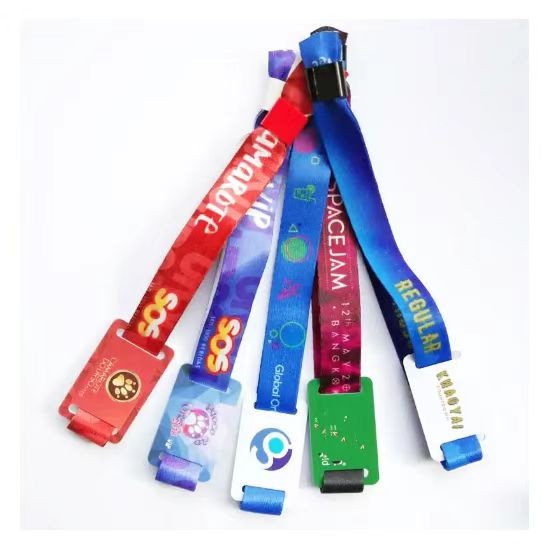 Bracelet passif réglable pour festival, bracelet intelligent NFC RFID en tissu