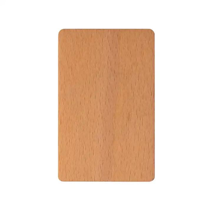 Carte NFC en bois recyclable avec logo personnalisé, gravure RFID, carte en bois de bambou pour entreprise