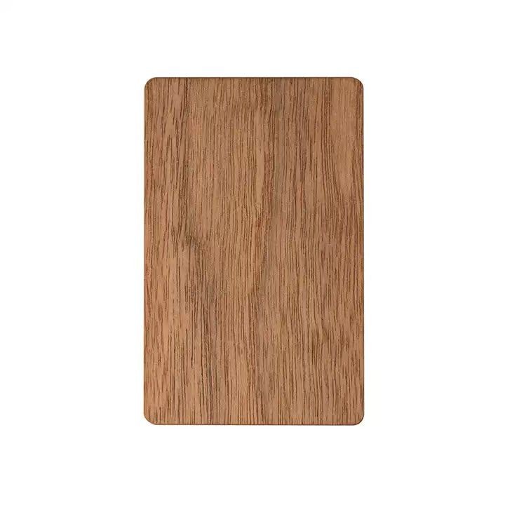 Carte NFC en bois recyclable avec logo personnalisé, gravure RFID, carte en bois de bambou pour entreprise