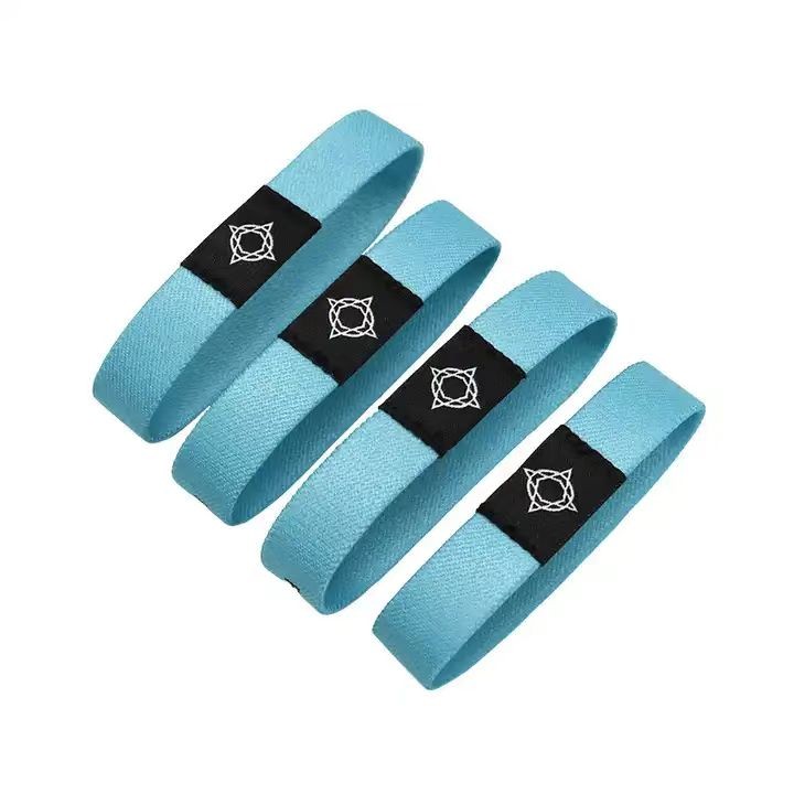 Bracelet en tissu élastique avec logo personnalisé Bracelet RFID élastique en polyester
