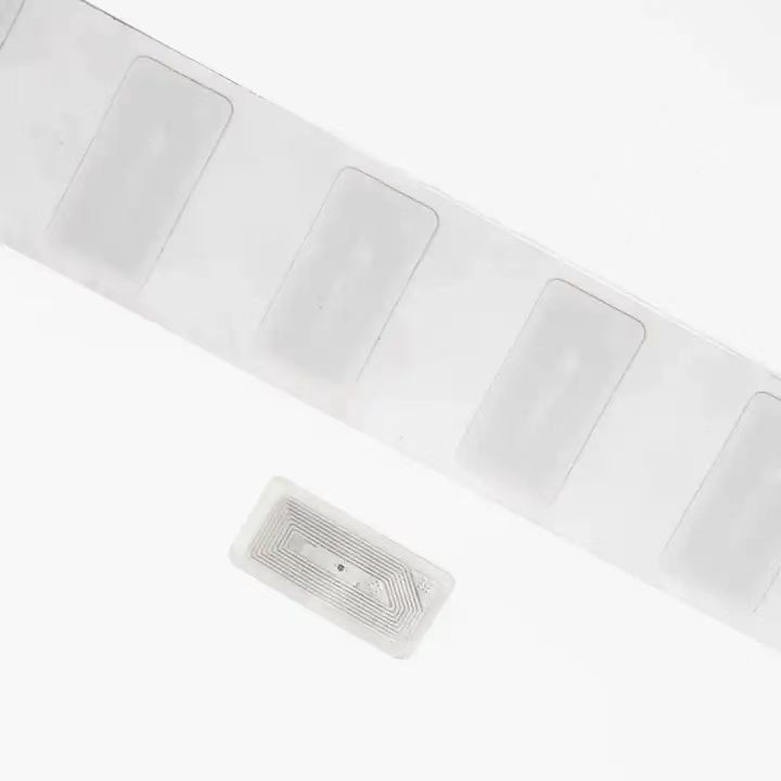 Étiquette de suivi d'inventaire RFID transparente et personnalisée de haute qualité, autocollant RFID étanche