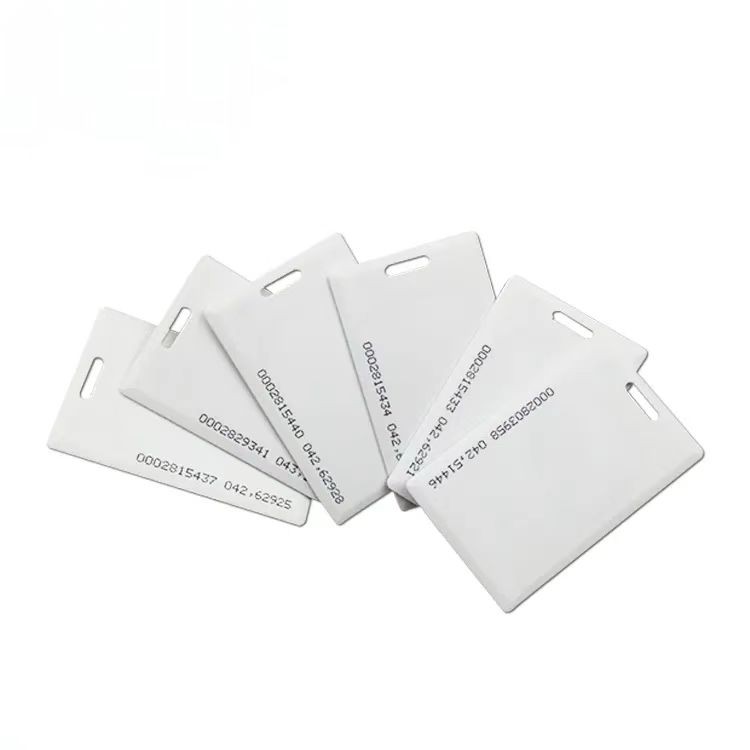 Carte RFID épaisse à clapet pour clé d'hôtel, carte RFID intelligente ABS