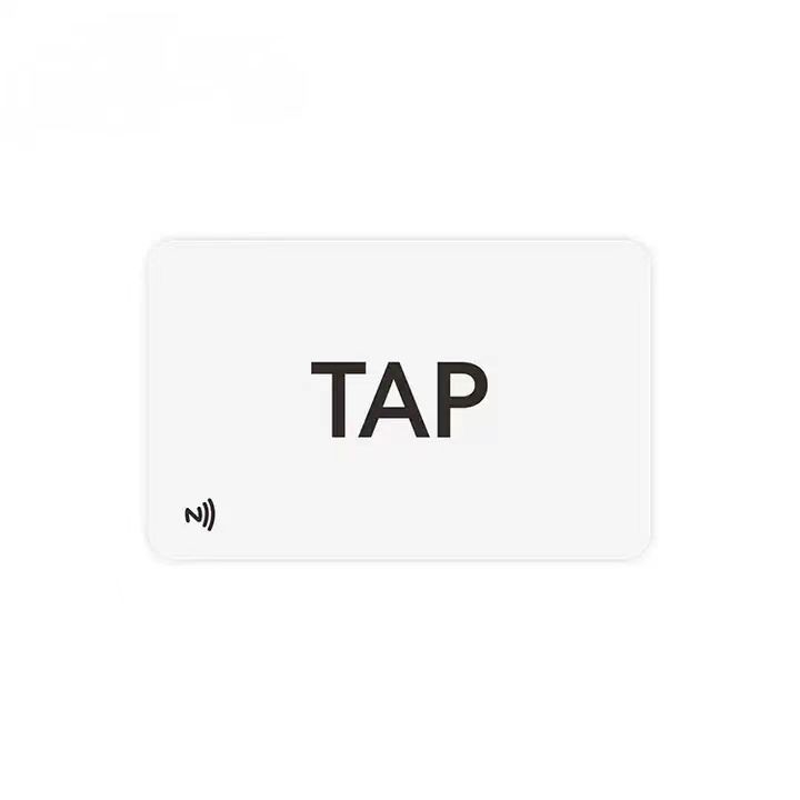 Carte de visite numérique NFC NTAG 215 NTAG 216 noire mate pour les réseaux sociaux