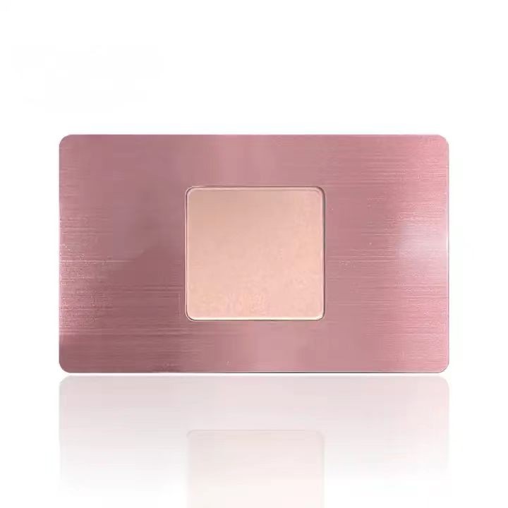 Cartes de visite en métal personnalisées de luxe avec puces RFID NFC sans contact