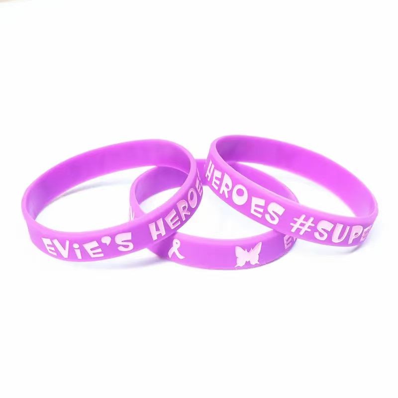 Bracelets en silicone imprimés et gravés, bracelets en silicone personnalisés pour cadeaux personnalisés