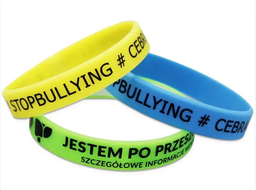 Bracelets en silicone imprimés et gravés, bracelets en silicone personnalisés pour cadeaux personnalisés