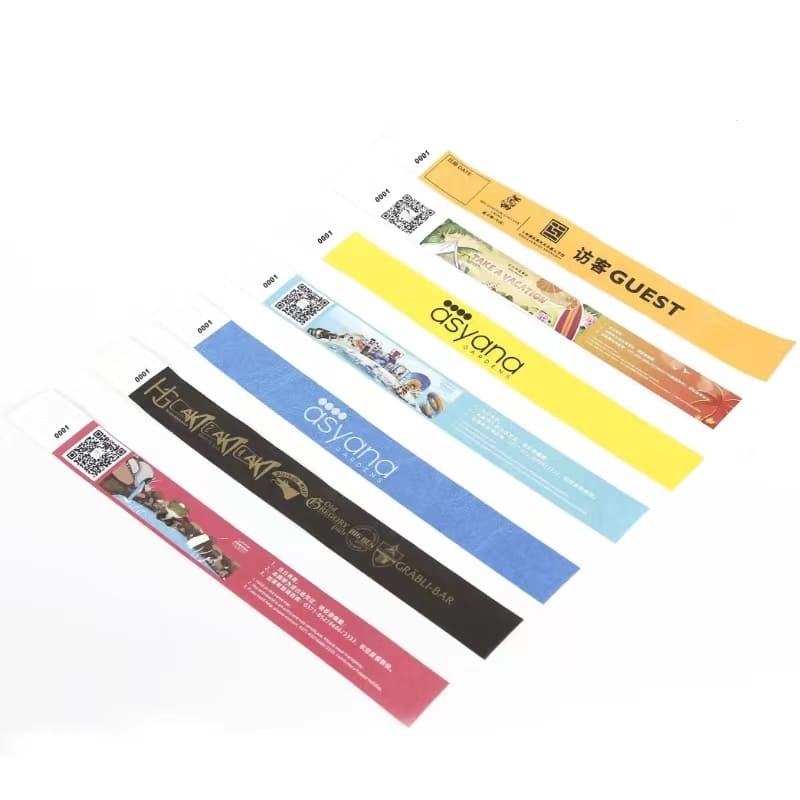 Bracelet Tyvek uni 19x250 mm avec numéros de série