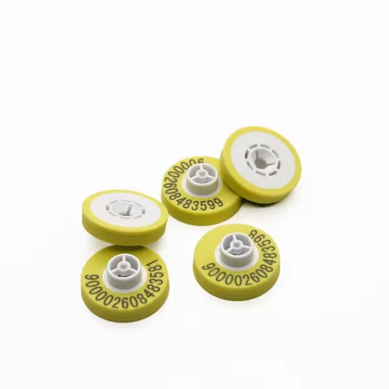 Étiquette d'oreille RFID UHF pour animaux avec numéro séquentiel pour vache