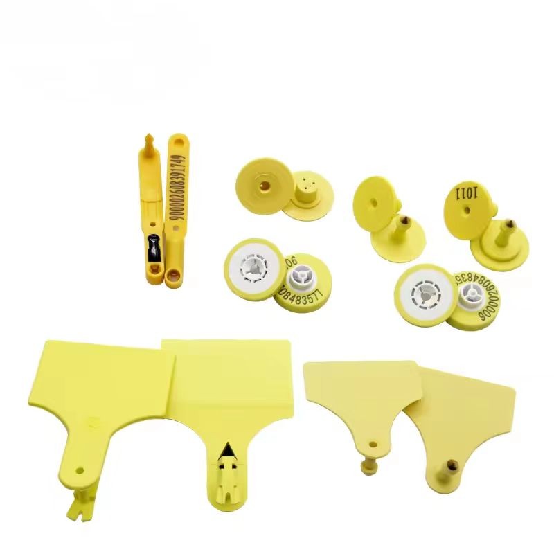Étiquette d'oreille RFID UHF pour animaux avec numéro séquentiel pour vache