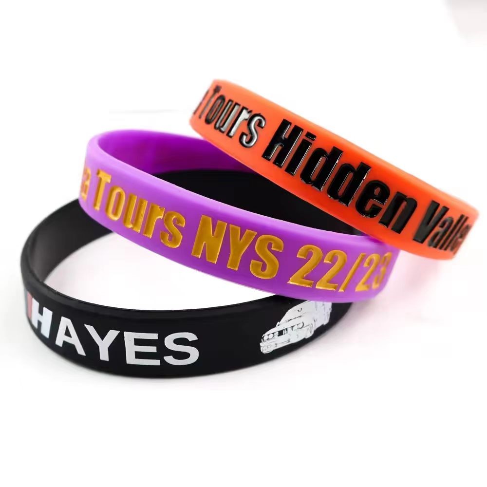 Bracelet en silicone écologique imprimé avec logo personnalisé
