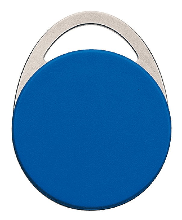 Porte-clés métallique RFID 13,56 MHz NFC HF pour contrôle d'accès durable