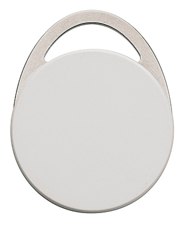 Porte-clés métallique RFID 13,56 MHz NFC HF pour contrôle d'accès durable