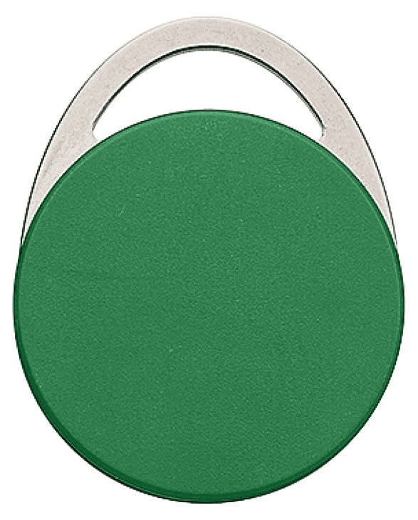 Porte-clés métallique RFID 13,56 MHz NFC HF pour contrôle d'accès durable