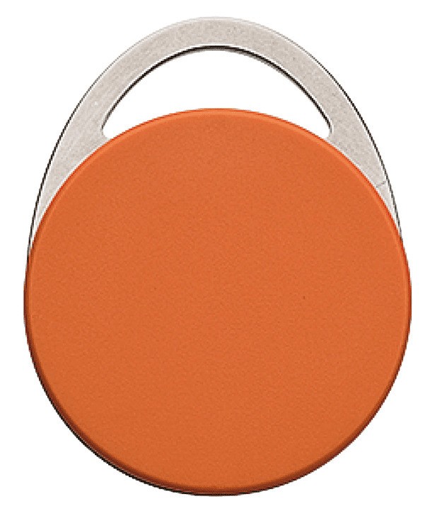 Porte-clés métallique RFID 13,56 MHz NFC HF pour contrôle d'accès durable