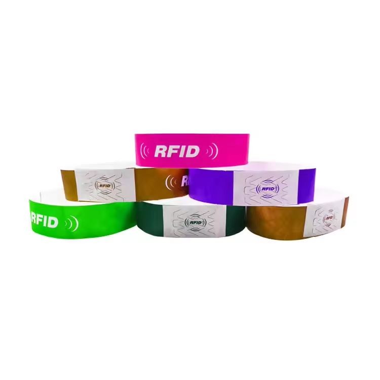 Bracelet en papier jetable NFC RFID 13,56 MHz pour contrôle d'accès, pour festival