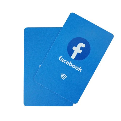Carte PVC RFID programmable personnalisée, carte d'évaluation Google pour les réseaux sociaux NFC