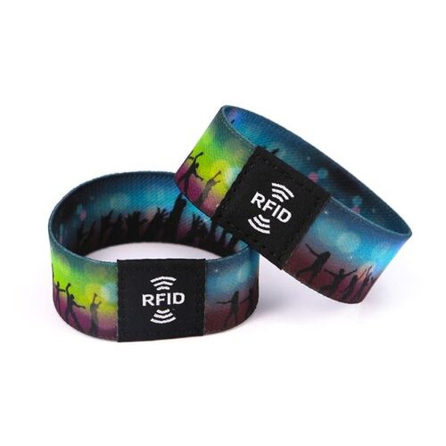Bracelet élastique RFID personnalisé Bracelet extensible en polyester RFID personnalisé