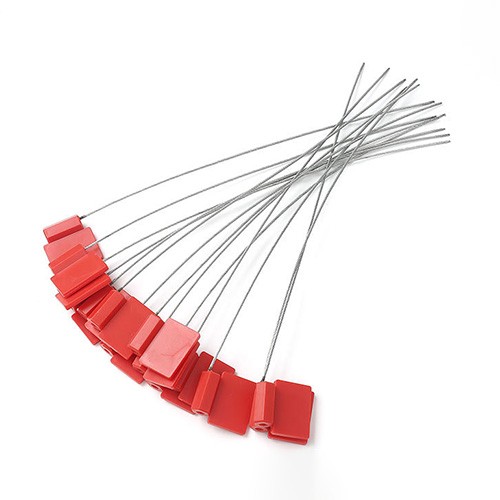 Étiquette de scellement de conteneur en fil d'acier inoxydable galvanisé inviolable de haute sécurité, étiquette d'attache de câble UHF