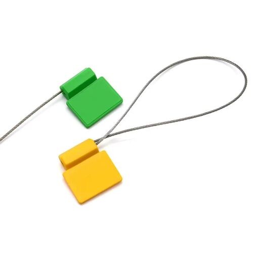 Étiquette de scellement de conteneur en fil d'acier inoxydable galvanisé inviolable de haute sécurité, étiquette d'attache de câble UHF