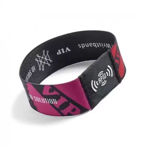 Bracelet RFID élastique programmable et étanche avec logo personnalisé