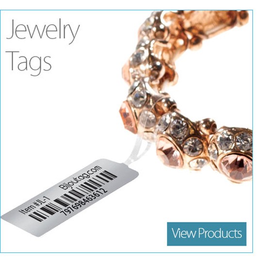 Étiquette de bijoux RFID antivol UHF à impression personnalisée pour la gestion des bijoux