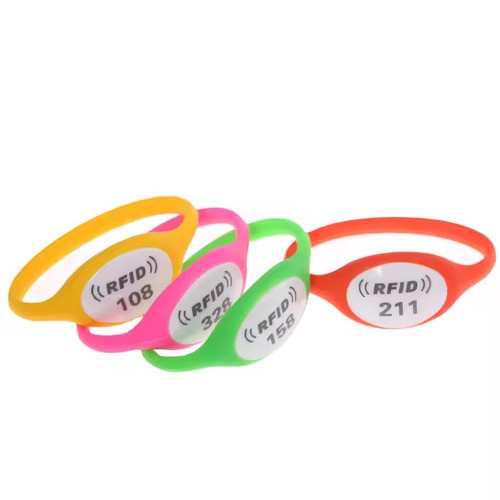 Bracelet NFC programmable et étanche, bracelet RFID en silicone réutilisable pour le contrôle d'accès