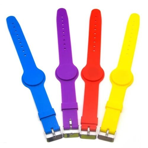 Bracelet en silicone réglable et étanche 13,56 MHz, personnalisé, pour billets d'événements