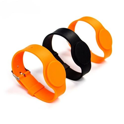 Bracelet en silicone réglable et étanche 13,56 MHz, personnalisé, pour billets d'événements