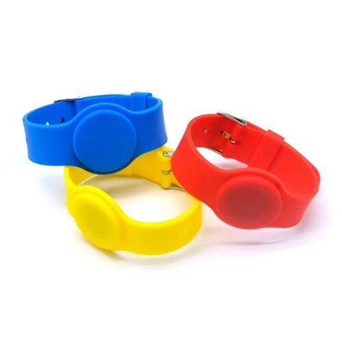 Bracelet en silicone réglable et étanche 13,56 MHz, personnalisé, pour billets d'événements