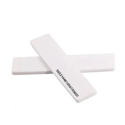 Étiquette de blanchisserie en silicone souple RFID UHF lavable et résistante à la chaleur, 55 x 12 mm, avec puce Alien H3
