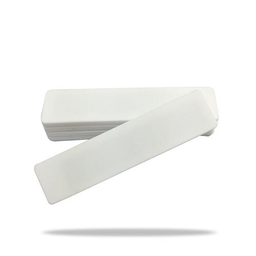 Étiquette de blanchisserie en silicone souple RFID UHF lavable et résistante à la chaleur, 55 x 12 mm, avec puce Alien H3
