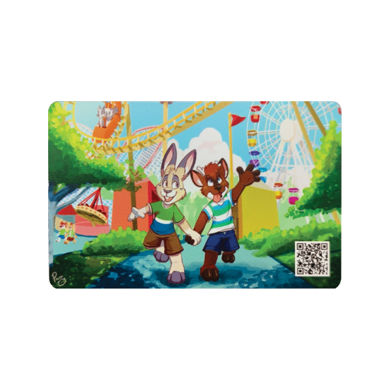 Carte de jeu d'animation RFID personnalisée Carte laser brossée en PVC gaufrée