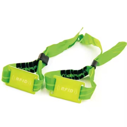 Bracelet en polyester RFID réglable 13,56 MHz pour événements sportifs, festivals de musique et événements sans espèces