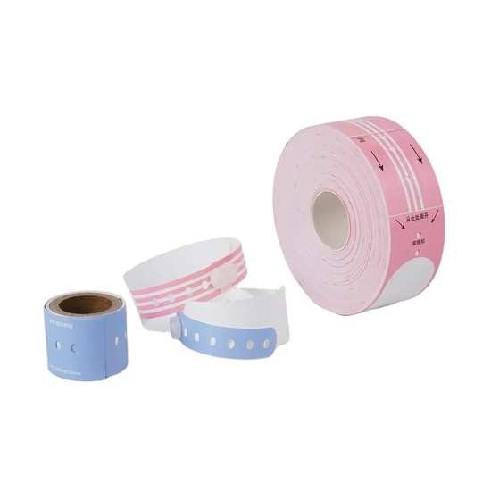Bracelets d'identification des patients en papier thermique jetable RFID pour une gestion médicale efficace