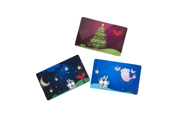 Carte lumineuse LED NFC personnalisée pour le contrôle d'accès aux parcs d'attractions