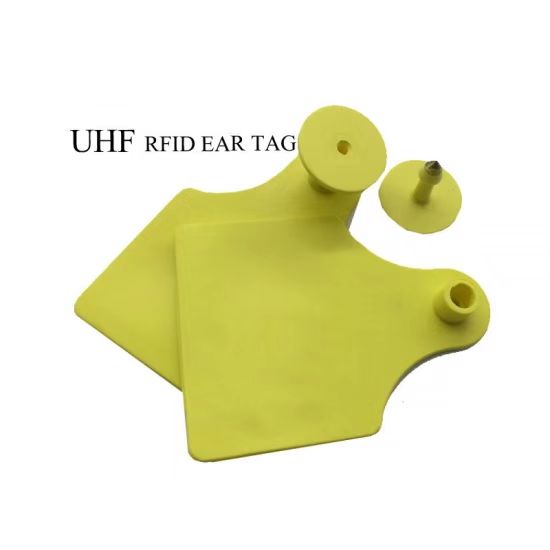 Étiquettes auriculaires intelligentes pour animaux, code QR UHF RFID longue portée, vente en gros, pour moutons et cochons