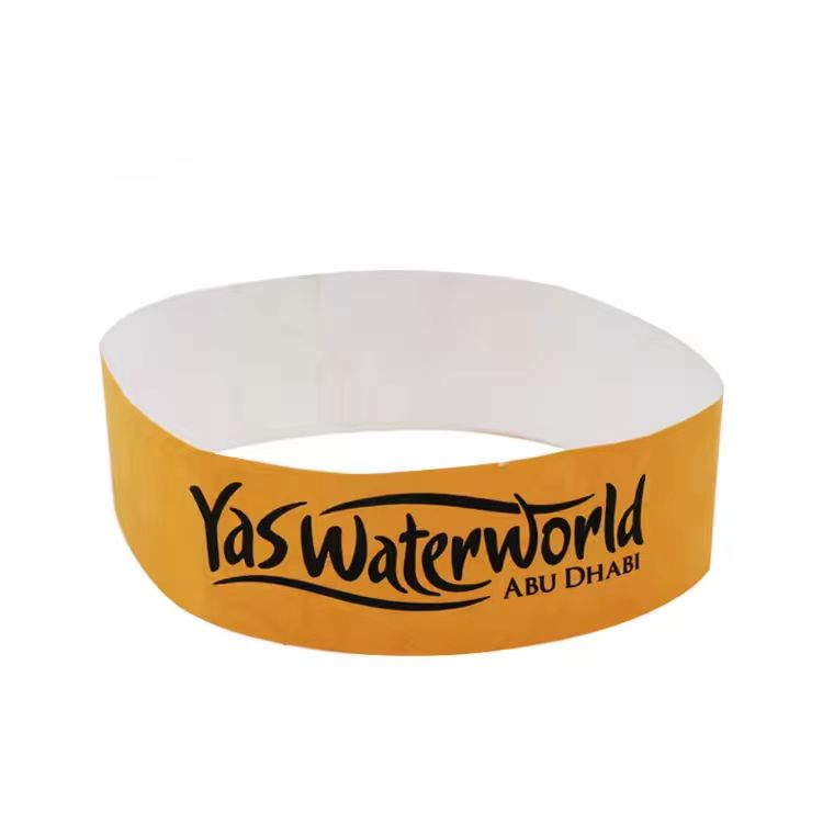 Bracelet en papier RFID jetable pour le contrôle d'accès aux parcs d'attractions