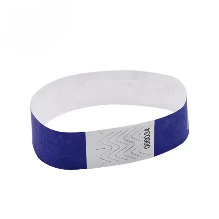 Bracelet en papier RFID jetable pour le contrôle d'accès aux parcs d'attractions
