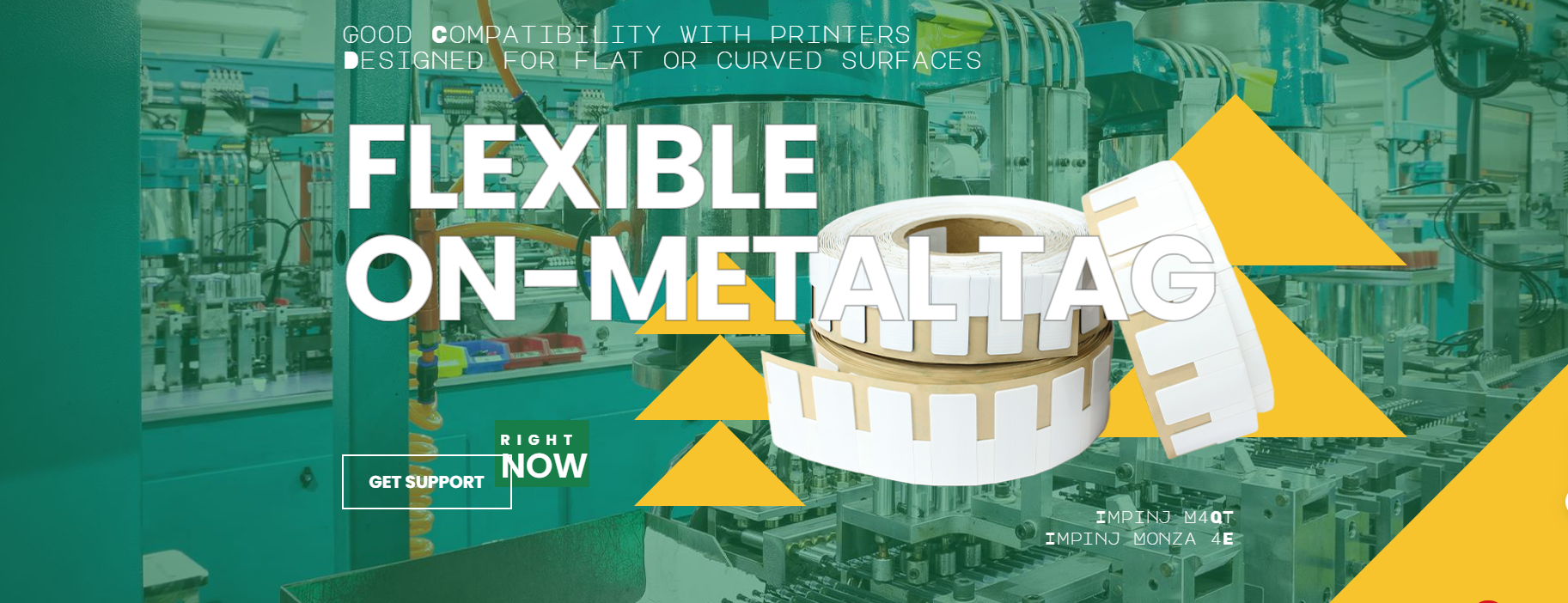 Étiquette flexible RFID