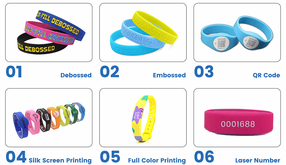 RFID silicone wristband for gym