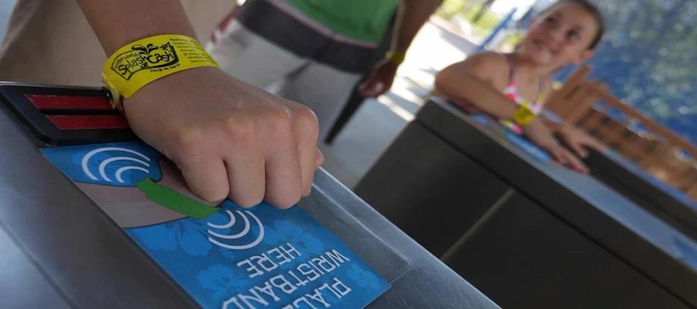 RFID wristband for access control in amusement park