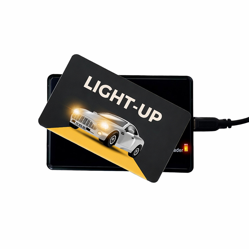 led nfc business card for trade show marketing