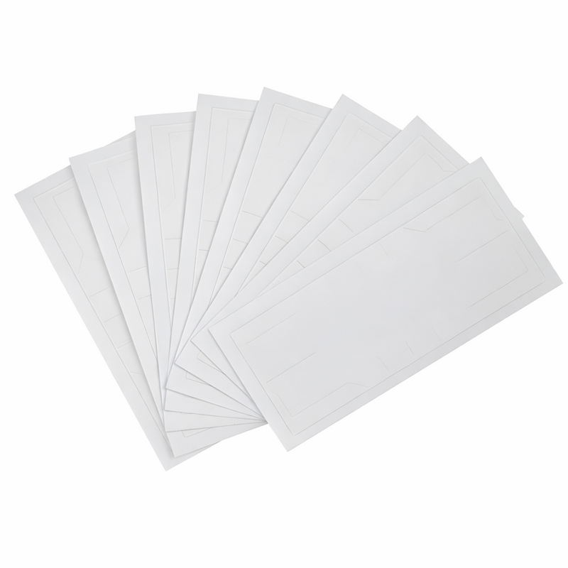 Full-transfer process of a fully fragile RFID label on fragile paper