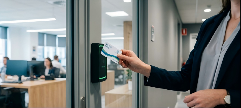 RFID PVC card used for office access control system and employee ID card