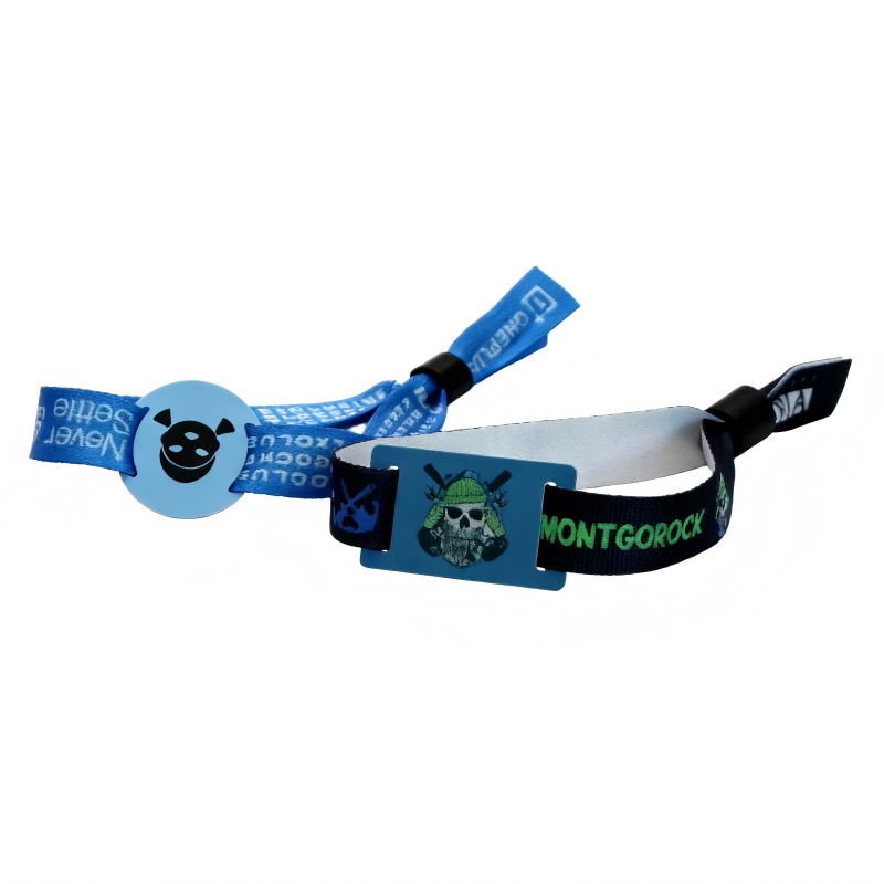 Custom printed RFID festival wristband for access control