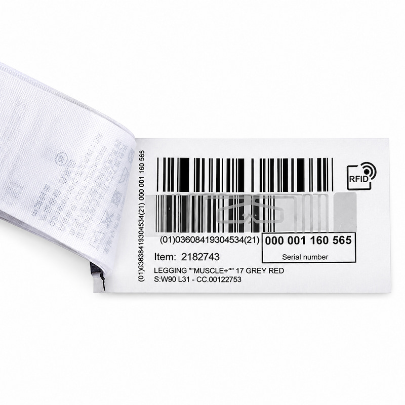 UHF RFID care label for clothing
